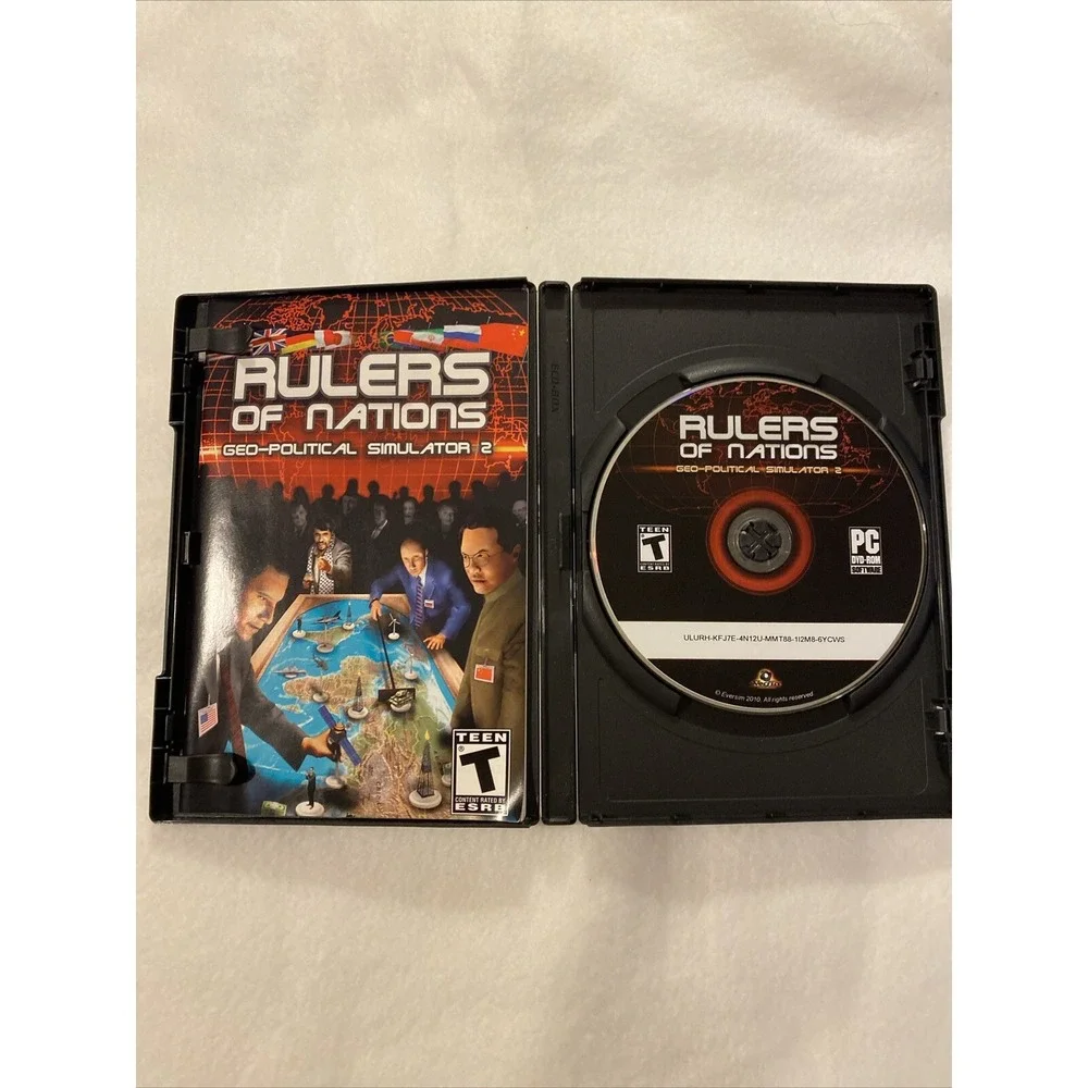 Eversim Rulers Of Nations Geo-Political Simulator 2 PC Game DVD-ROM With Case